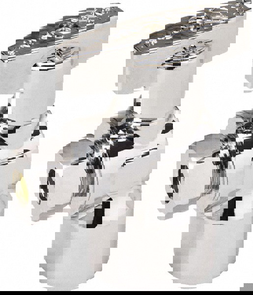 FIP 1/2 Inlet, 125 Max psi, Chrome Finish, Brass Water Supply Stop Valve